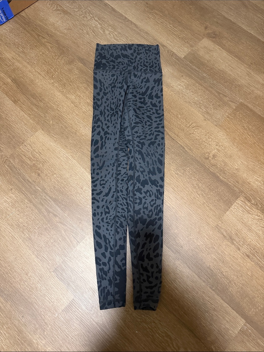 lululemon athletica Black & Charcoal Leopard Print High-Rise Leggings